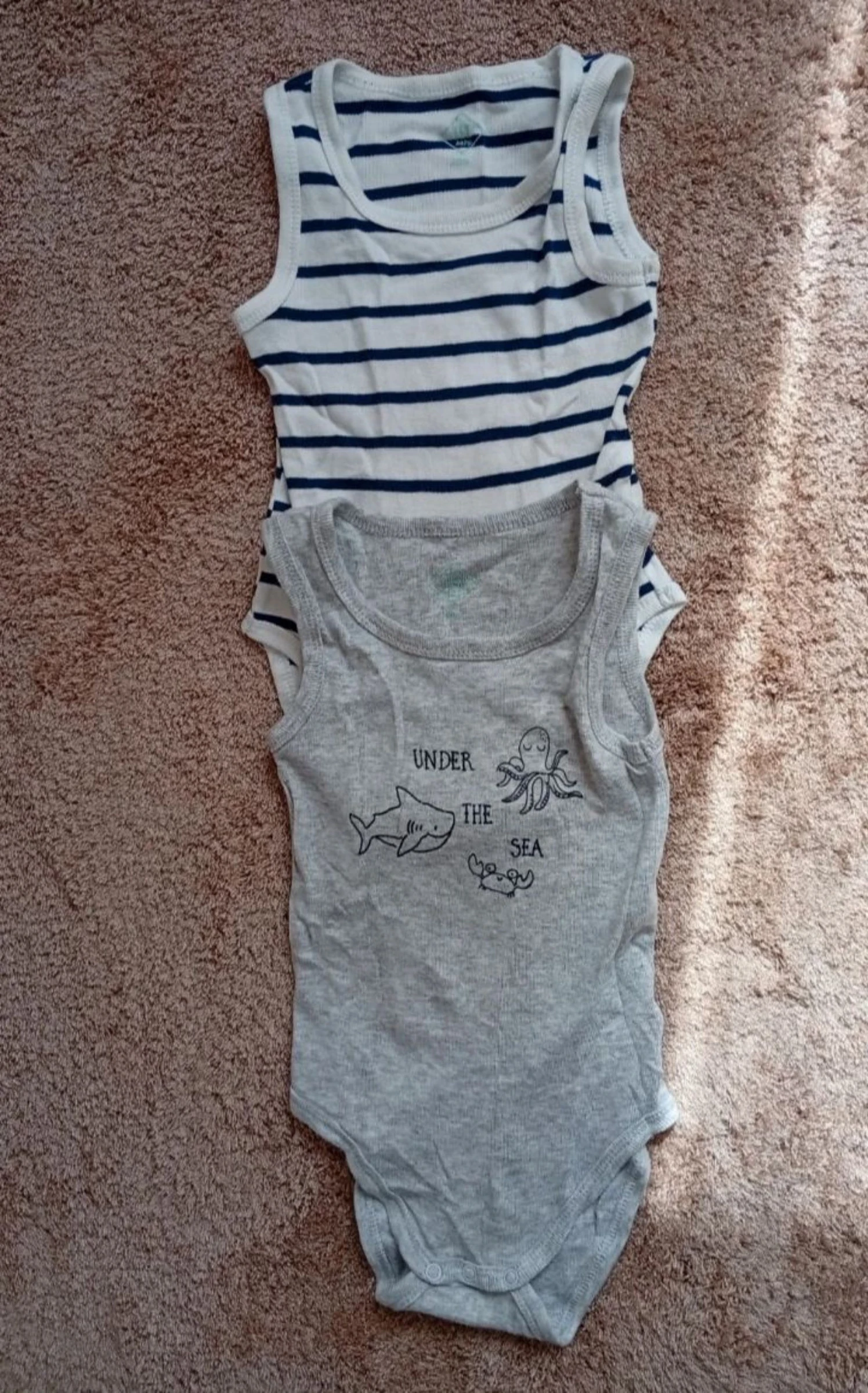 Lot of 2 Tex baby bodysuits | Size 12 months – photo 2